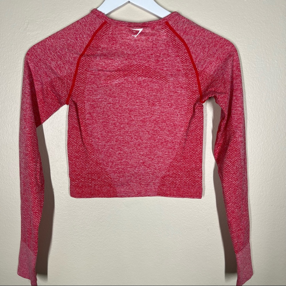 Gymshark Womens Vital Seamless Long Sleeve Cropped Shirt Size XS - Picture 5 of 7